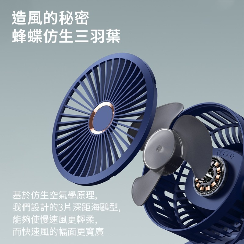 GF07 桌面夾子風扇 便攜式移動小風扇 USB充電風扇 桌面落地電風扇 四檔風力 野餐風扇 迷你便攜風扇 涼風扇-細節圖5