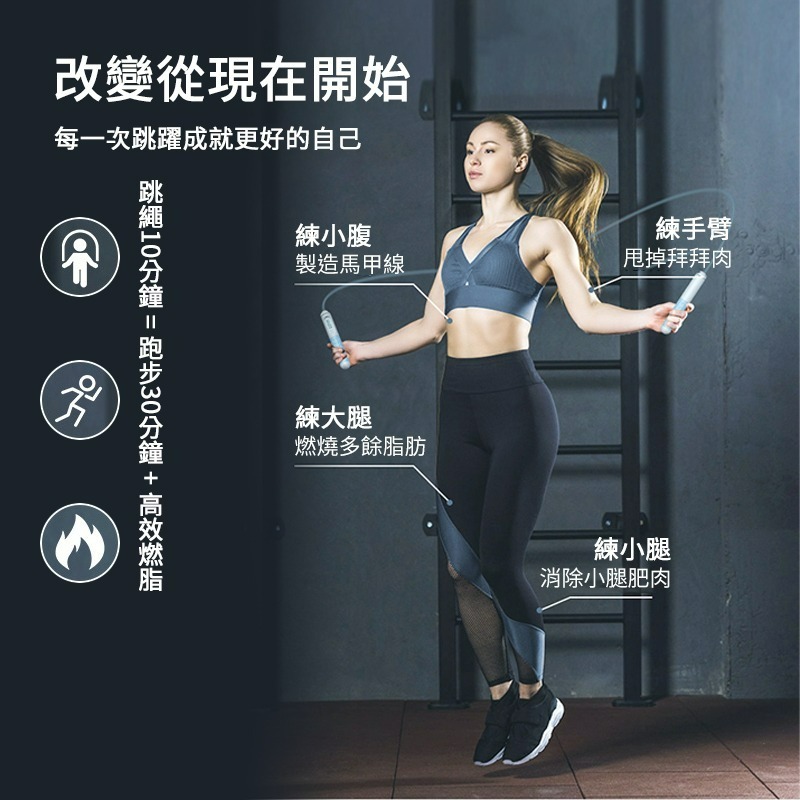 智能跳繩   跳繩 電子跳繩 計數跳繩 無繩跳繩 智能跳繩 負重球 無繩跳繩 健身跳繩 爆汗跳繩 負重跳繩-細節圖3