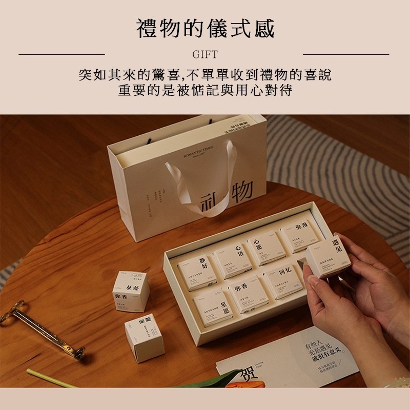 香里藏詩蠟燭禮盒 香氛蠟燭 精緻禮盒 香氛小蠟燭 香薰蠟燭 融蠟燈蠟燭 蠟燭 交換禮物 居家香氛 燭光蠟燭 大豆蠟燭-細節圖6