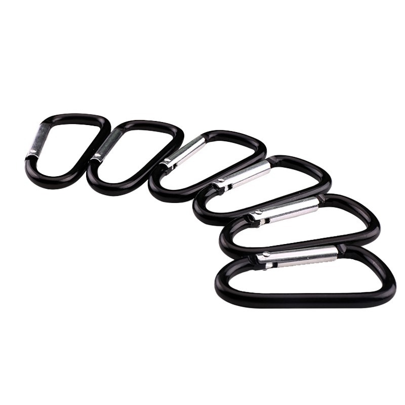 D型鋁合登山扣 D型扣環 鋁合金掛扣 鑰匙扣 背包扣 水瓶扣 掛勾 連接扣 葫蘆扣 登山扣環 登山鉤 腰包掛鉤-細節圖4