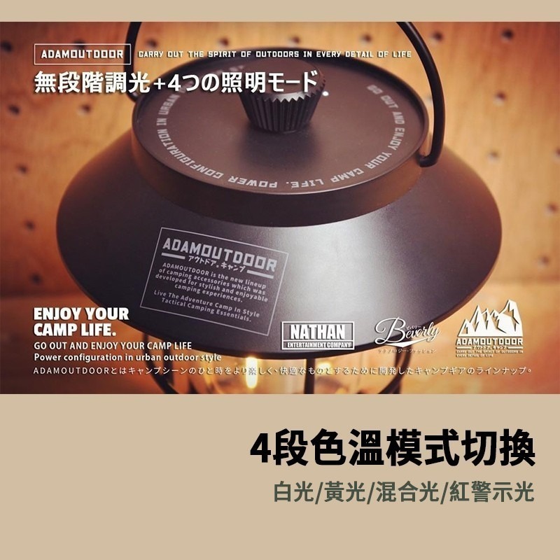 ADAMOUTDOOR 工業風LED鐵道燈  燈 工作燈 燈具 掛燈 露營燈 照型燈 露營用品-細節圖6