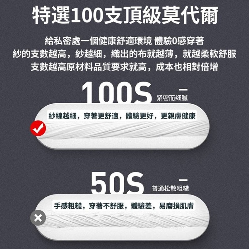 Yolomi 100支頂級莫代爾冰絲內褲 冰絲內褲 頂級莫代爾 石墨烯 內裡 無痕標籤 內褲 男用內褲 四角褲  冰絲-細節圖9