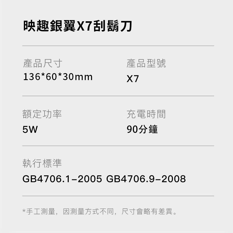 映趣銀翼X7刮鬍刀 ENCHEN 無死角 男性 刮鬍刀 真空電鍍 拆卸式刀頭 磁吸 快拆 出差旅遊必備 自動 研磨 智能-細節圖8