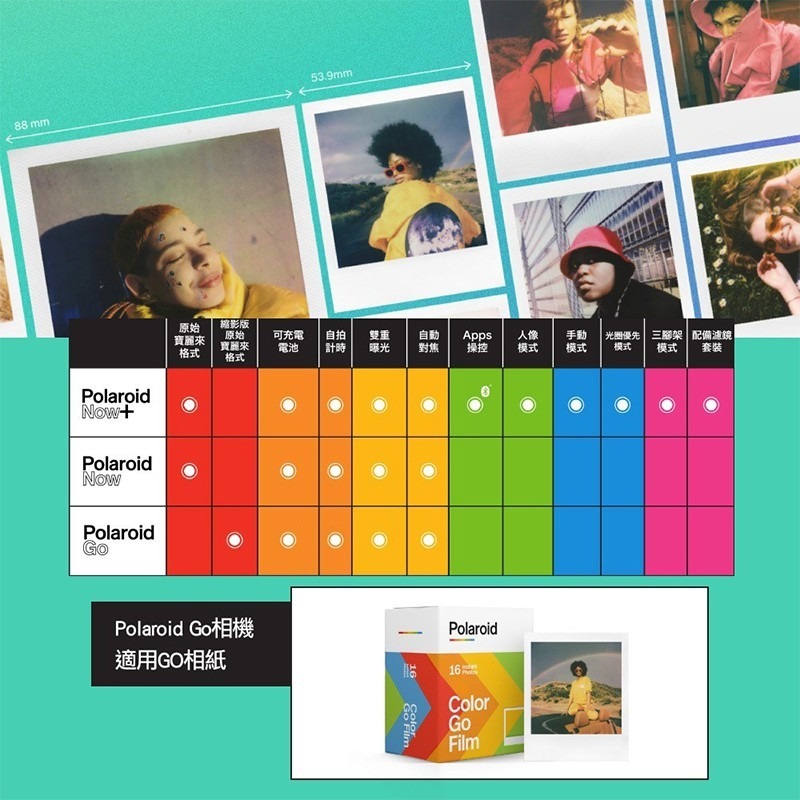 Polaroid GO 拍立得相機 拍立得 相機  底片 拍立得 馬卡龍顏色  拍立得 復古相機 GO拍立得相機 網紅專-細節圖6