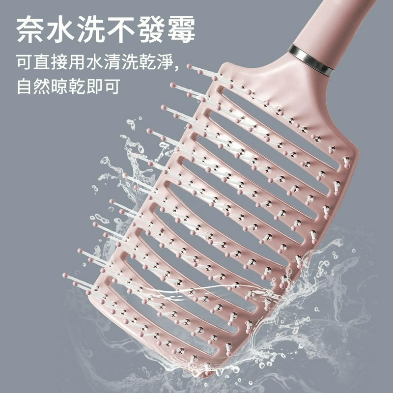 馬卡龍大灣梳 梳子 髮根蓬鬆 髮梳 按摩梳 神奇魔法梳蓬鬆梳 造型梳 美髮梳 排骨梳 順髮梳 按摩梳子 大寬梳 順髮梳子-細節圖8