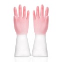 雙色清潔手套  家事手套 家務手套 洗碗手套 清潔手套 雙色 防水 橡膠手套 防水手套 廚房手套 家用手套-規格圖9