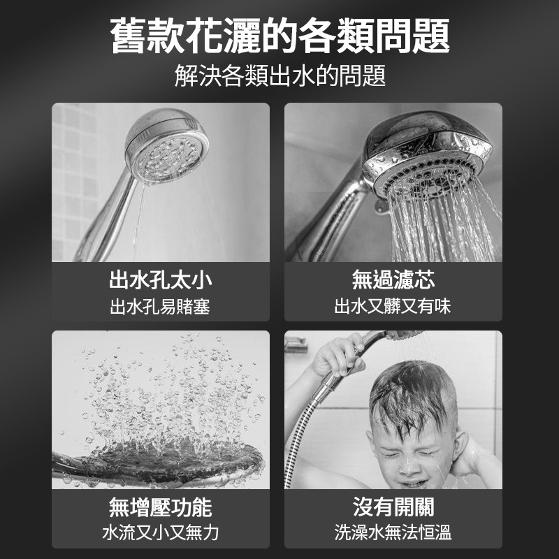 戴噴增壓蓮蓬頭 蓮蓬頭 增壓過濾蓮蓬頭 增壓花灑 浴室手持按摩花灑 加壓蓮蓬頭 出水三擋 一鍵止水-細節圖2