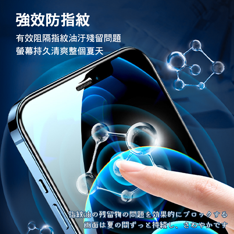 透明抗藍光玻璃貼 滿版 保護貼適用iPhone 13 12 11 Pro Max 鋼化玻璃 抗藍光 抗藍光玻璃貼 透明款-細節圖5