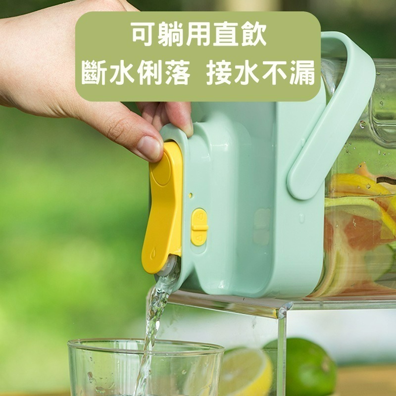 ODE 超大容量方塊水杯 戶外露營運動水壺 帶龍頭大容量水壺 噸噸桶 冷水壺 耐高溫水壺 果茶桶  3.5L大容量-細節圖6