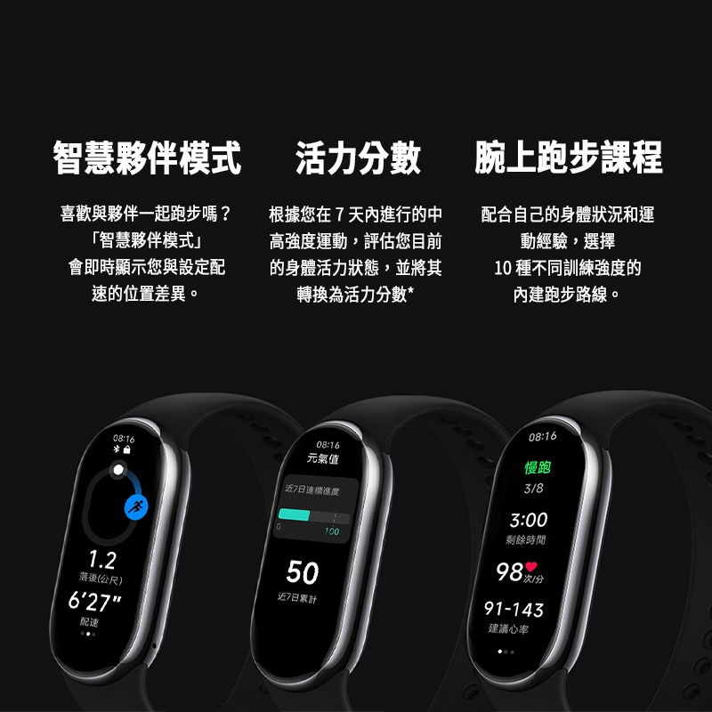 【小米手環8】Xiaomi 手環 8 黑色 小米手環 智慧穿戴裝置 運動手環 小米智慧手環 手錶 智能錶LINE 錶帶-細節圖7