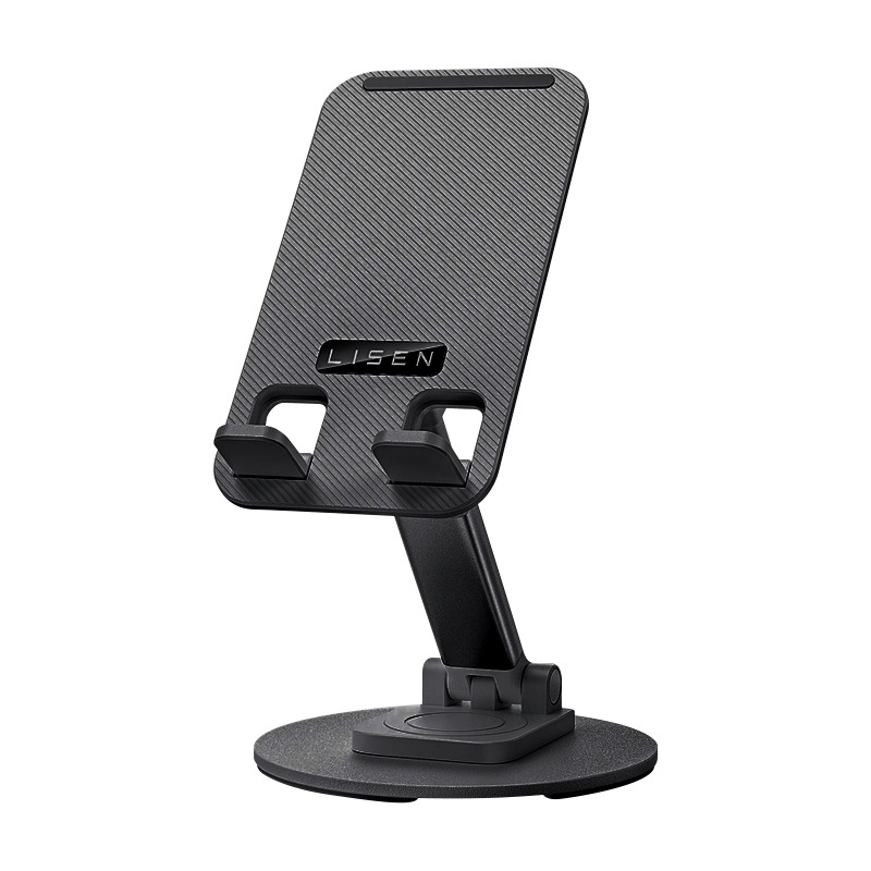 Lisen 360度金屬手機桌面支架 黑