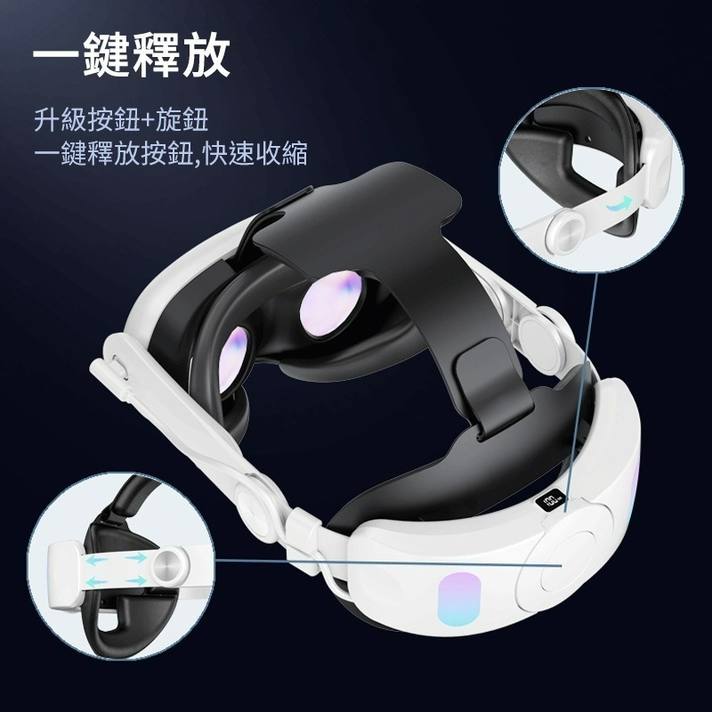 Quest3 OT3 PRO 電池款 MT3PRO充電款 頭戴面部不壓臉 平衡重力 VR頭戴 電池頭戴  VR頭盔 手機-細節圖3