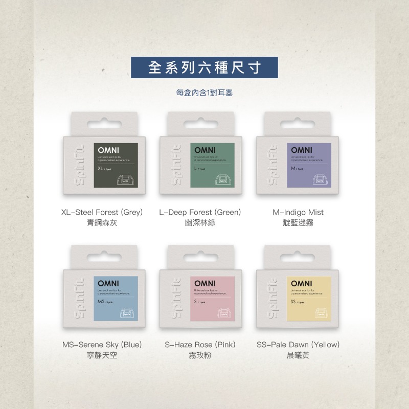 SpinFit OMNI 真無線專用矽膠耳塞 日本高級柔軟矽膠耳塞 雙層耳塞 三段式卡槽 六種尺寸 矽膠耳塞 耳塞-細節圖8