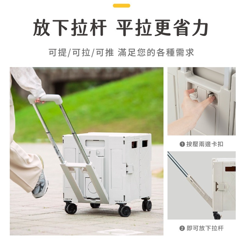 bonson  折疊收納手推車 (露營款) 寵物推車 露營 收納車 野餐車   大容量  戶外必備推車 露營推車-細節圖9