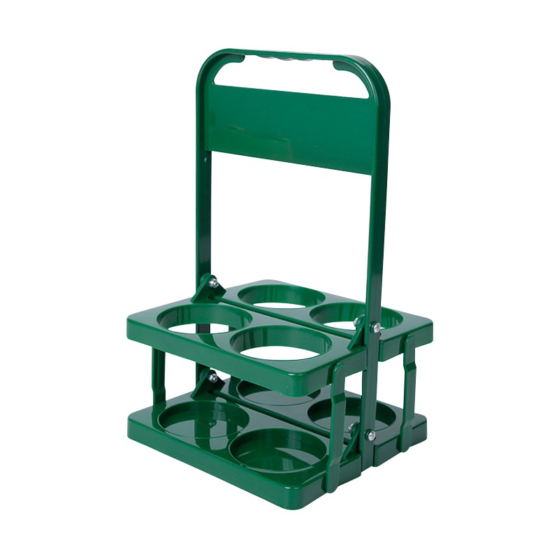 折疊酒架提籃 四瓶裝 綠