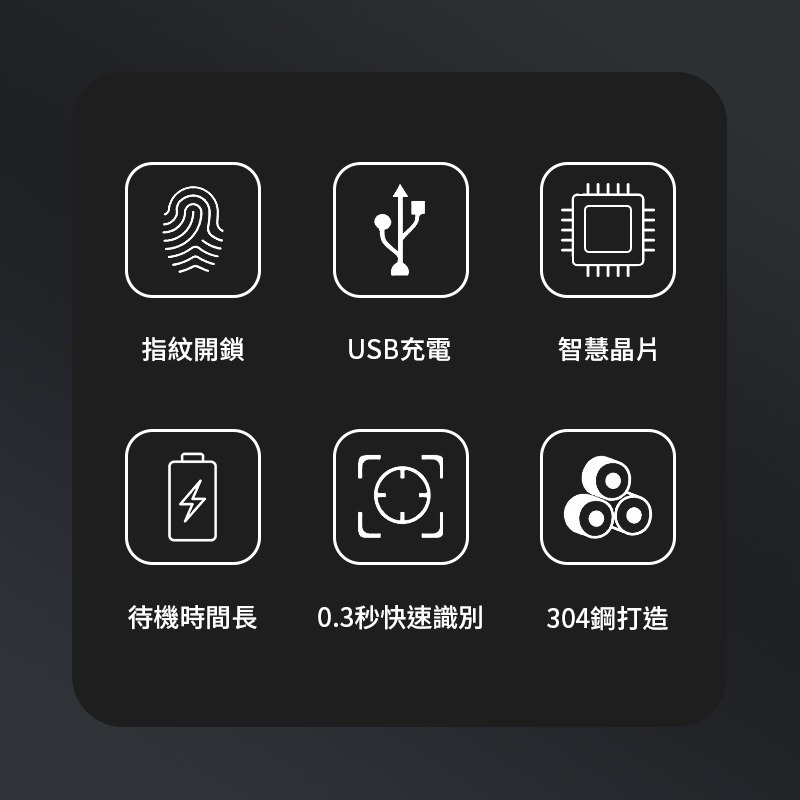 迷你指紋掛鎖 USB 智能生物識別指紋門鎖 旅行快速解鎖 無鑰匙行李鎖電子鎖 迷你 快速解鎖 智能解鎖 電子鎖 指紋辨識-細節圖2