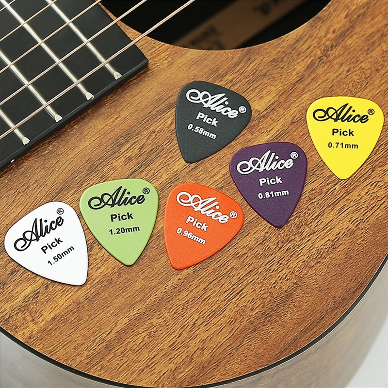 愛麗絲 磨砂吉他撥片 PICK 匹克 吉他 電吉他 木吉他 彈片 撥片 樂器 撥弦 防滑 6種厚度 多種顏色-細節圖7