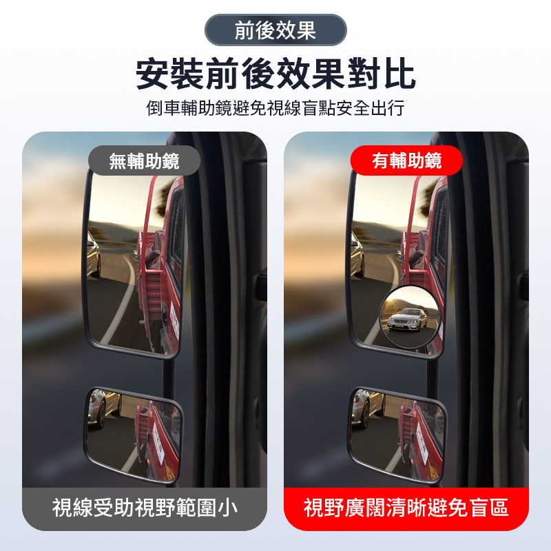 倒車凸面鏡 倒車鏡 視角鏡 安全鏡 車輛倒車鏡 視野擴展 盲點倒車鏡 自拍廣角神器 自拍神器-細節圖6