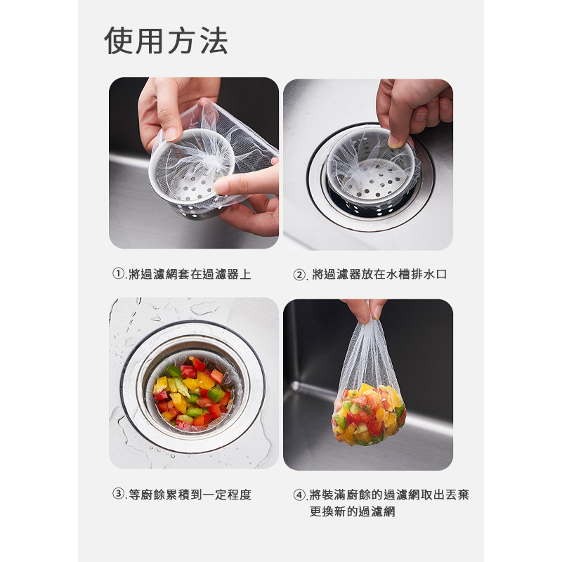 拋棄式過濾網 水槽過濾網 濾網 過濾網 菜渣過濾網 網子 水槽濾網 流理臺濾網 排水孔濾網 防阻塞 排水孔過濾-細節圖6