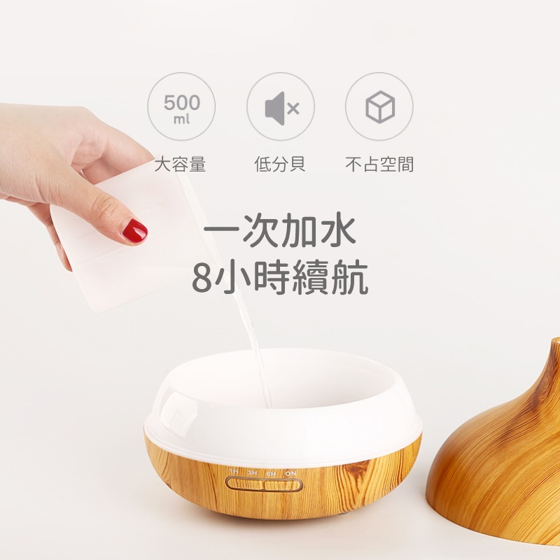 【遙控版水氧機】超音波負離子水氧機 擴香機 香氛機 木質精油機 加濕器 薰香 水溶性精油 水氧機 香氛精油-細節圖2