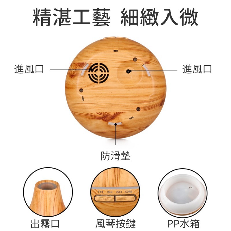 【遙控版水氧機】超音波負離子水氧機 擴香機 香氛機 木質精油機 加濕器 薰香 水溶性精油 水氧機 香氛精油-細節圖6