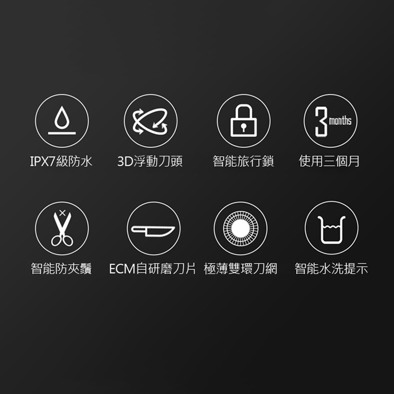 3S映趣剃鬚刀 Steel  3D浮動剃鬚刀 ENCHEN 可水洗機身刮鬍刀 電動刮鬍刀 鬢角刀 父親節  三刀頭刮鬍刀-細節圖6