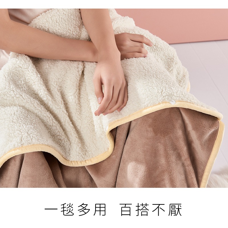 懶人毯 披風披肩 毛毯 午睡毯 披肩毯 車內毯 法蘭絨毯 保暖毯 冬天 沙發毯 冬季必備 毯子 羊羔絨 台灣現貨不必等-細節圖3