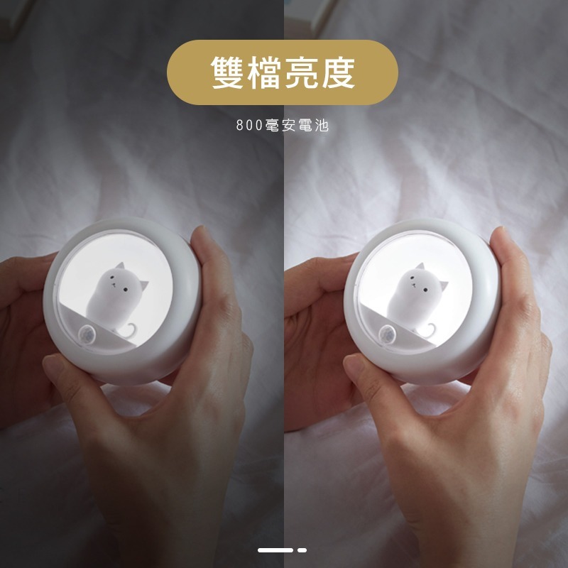 小夜貓感應燈｜造型夜燈 環保省電 貓咪 貓奴必收 小夜燈 床頭燈 樓梯燈 節能省電 感應式 自動感應-細節圖5
