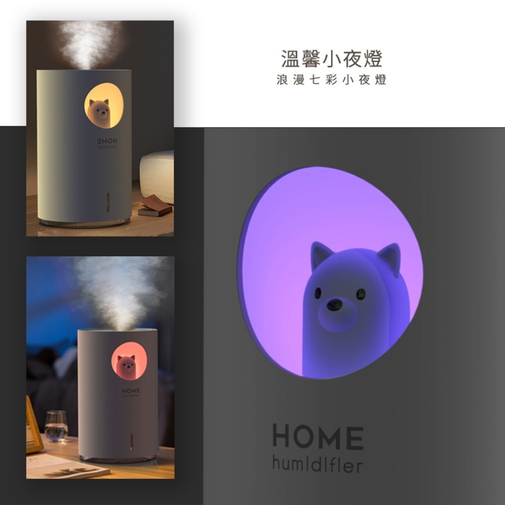 北歐風 加濕器 香氛機 七彩夜燈 水氧機 薰香機 芳療精油 生日禮物 新年禮物 空氣加濕器 香氛噴霧 麋鹿-細節圖5