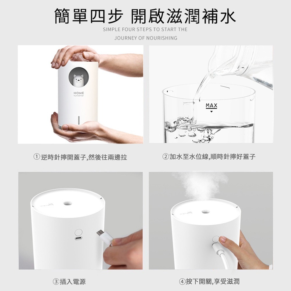 北歐風 加濕器 香氛機 七彩夜燈 水氧機 薰香機 芳療精油 生日禮物 新年禮物 空氣加濕器 香氛噴霧 麋鹿-細節圖9