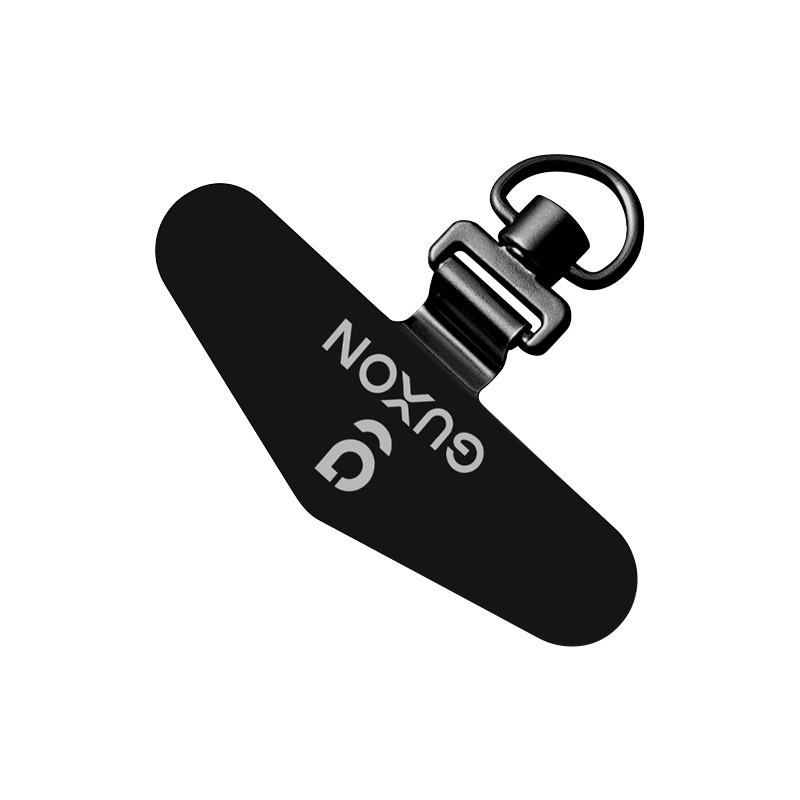 GUXON古尚 手機掛繩夾片 三角-黑色