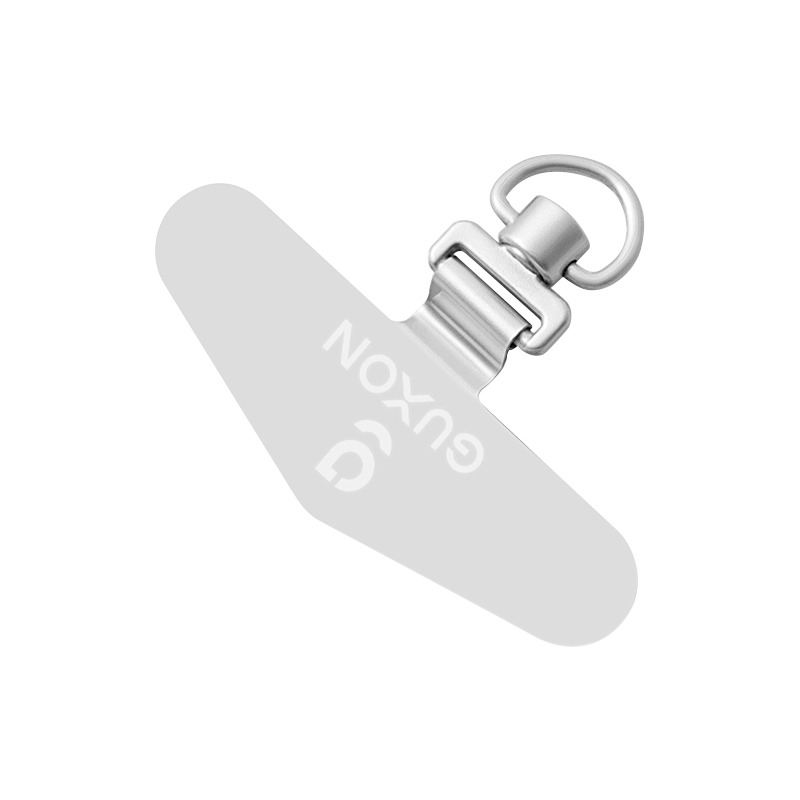 GUXON古尚 手機掛繩夾片 三角-銀色