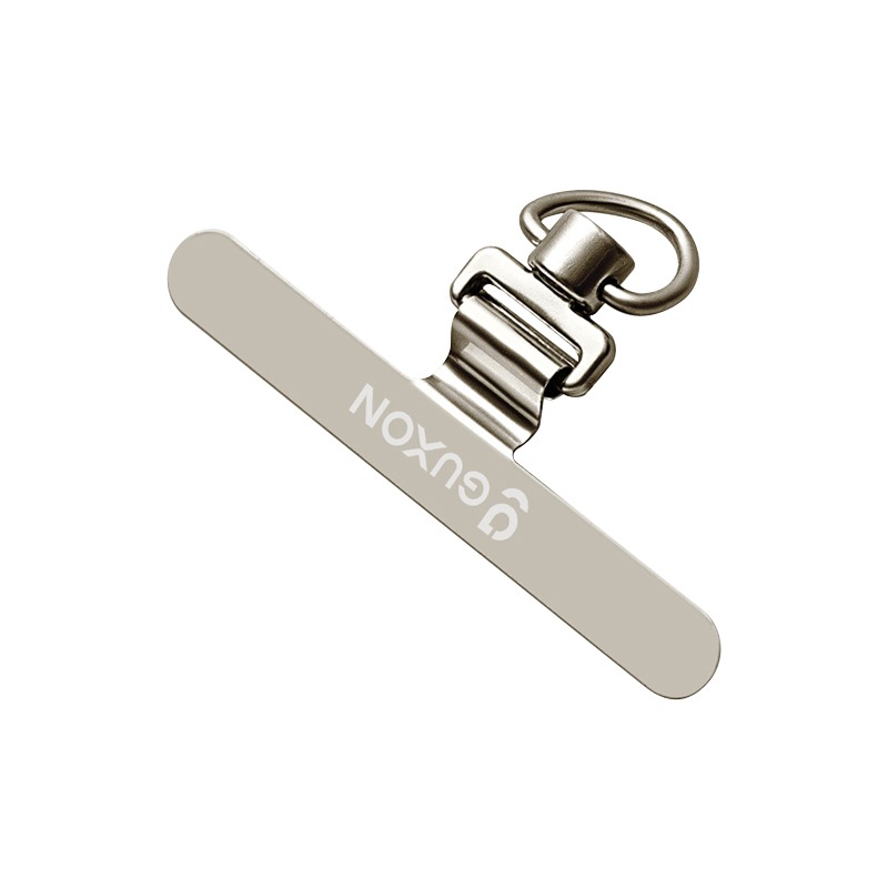 GUXON古尚 手機掛繩夾片 長條-鈦色
