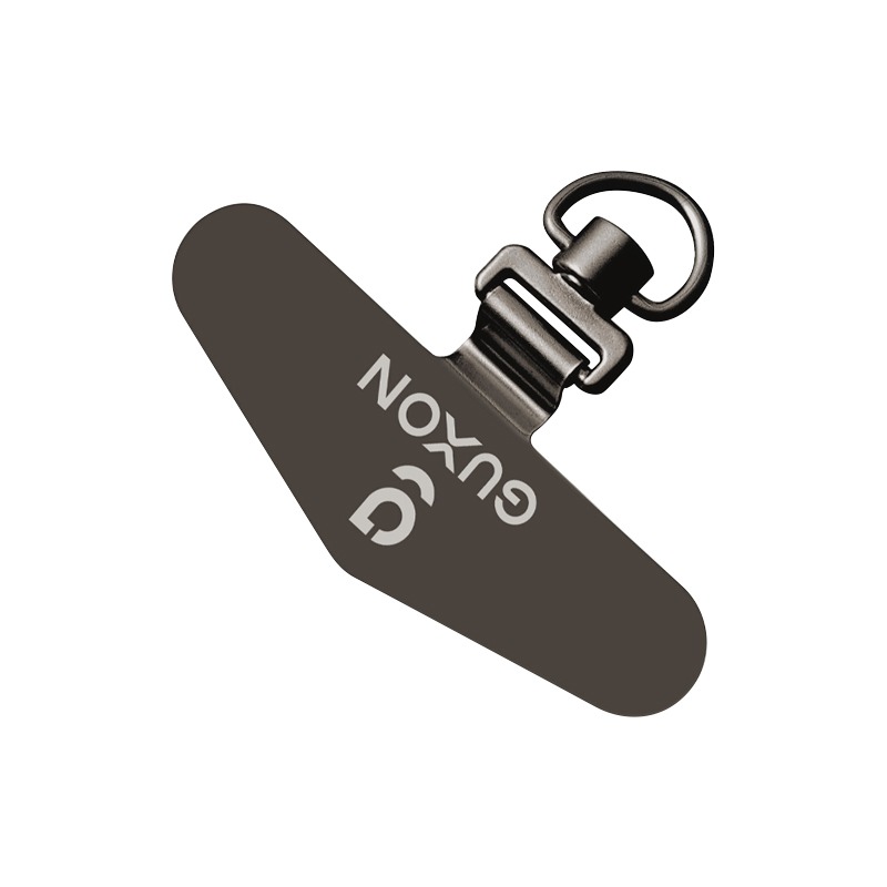 GUXON古尚 手機掛繩夾片 三角-槍色