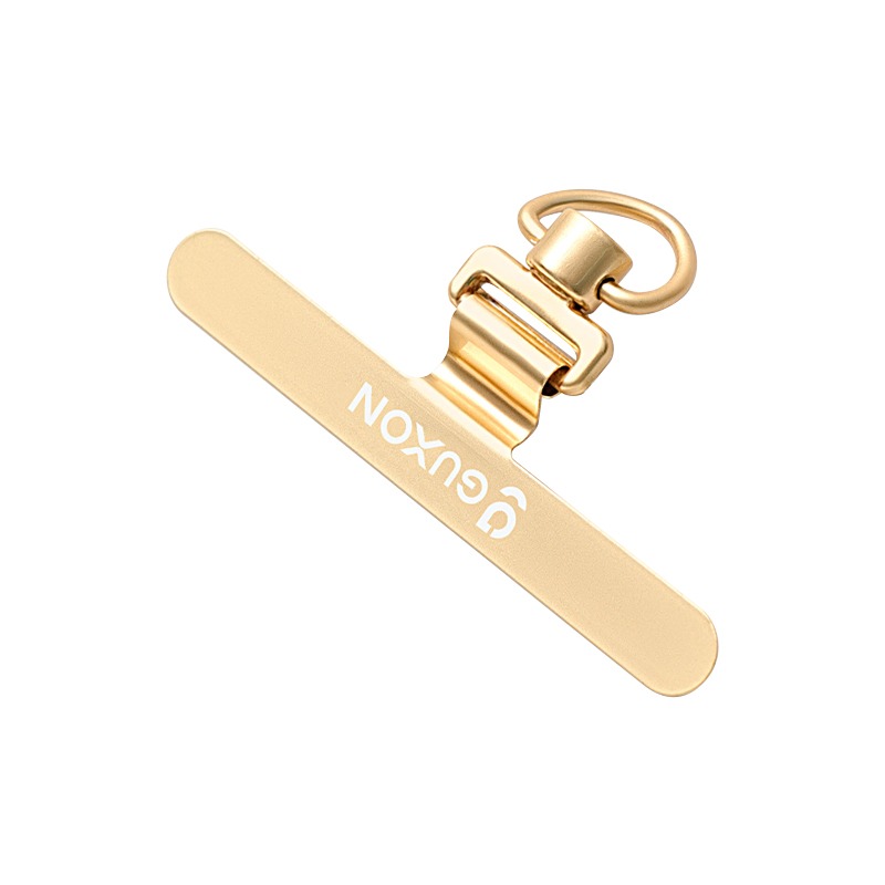 GUXON古尚 手機掛繩夾片 長條-金色