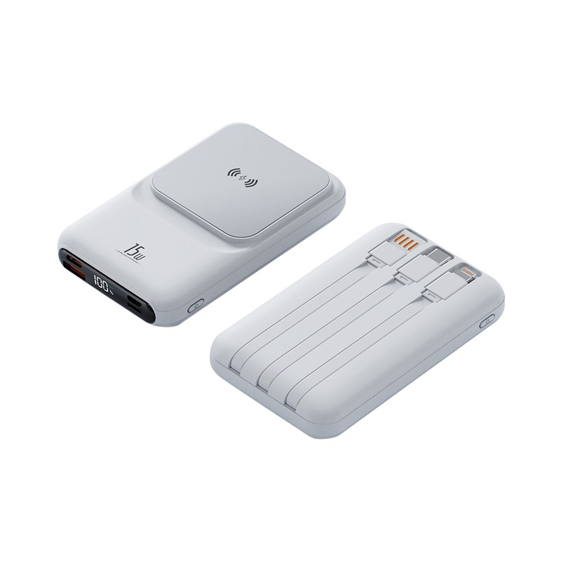 磁吸自帶線行動電源 HY010自帶線行動電源 10000mAh大容量 USB快速充電 15W無線充電 多口輸出 輕薄便攜-規格圖10