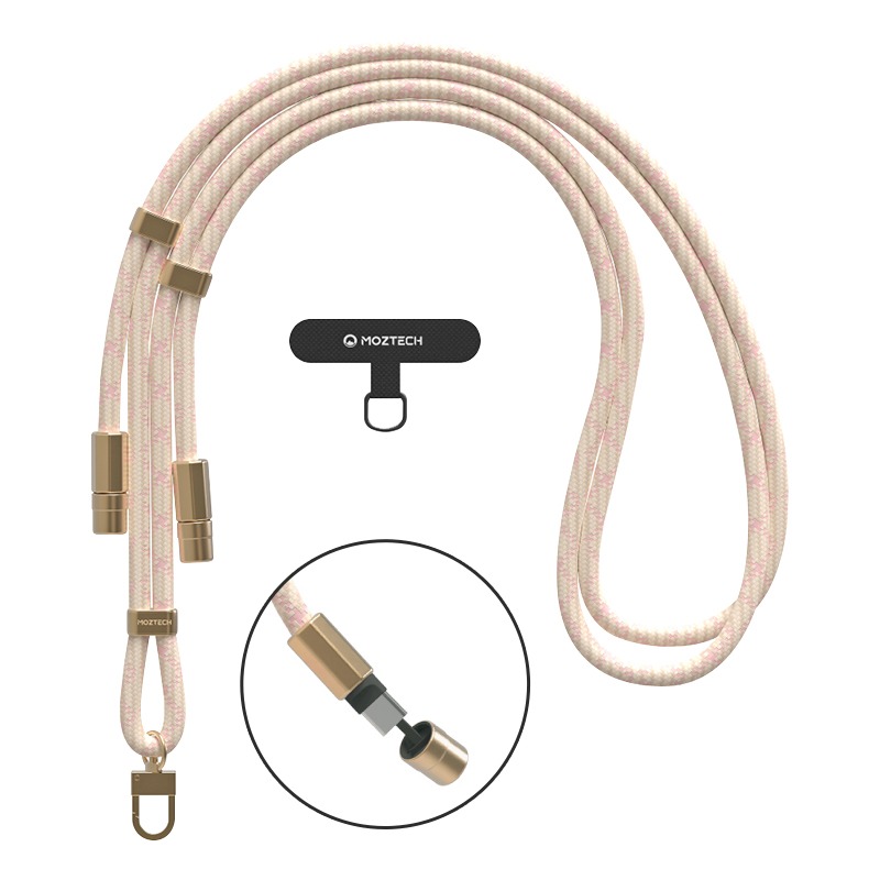 掛繩充電線 TC to TC 草莓牛奶