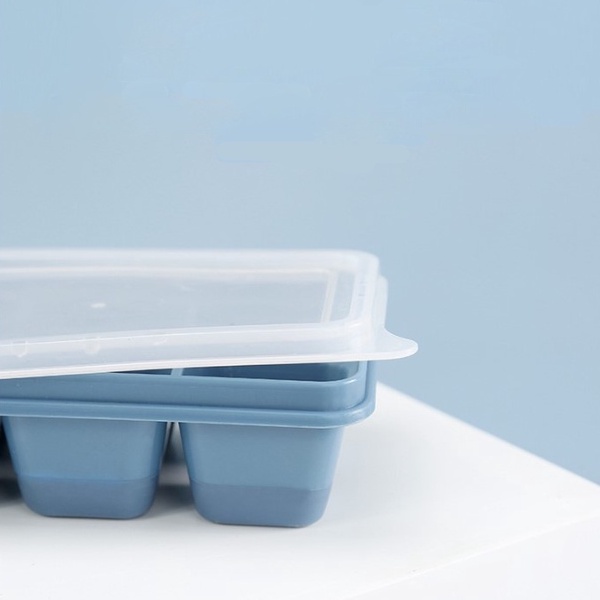 【⭐13元 生活館⭐】食品級矽膠 軟底帶蓋冰塊製作盒 製冰盒 食品級PP 冰塊盒子 冰塊製作容器 加蓋製冰盒 冷凍 冰角-細節圖7