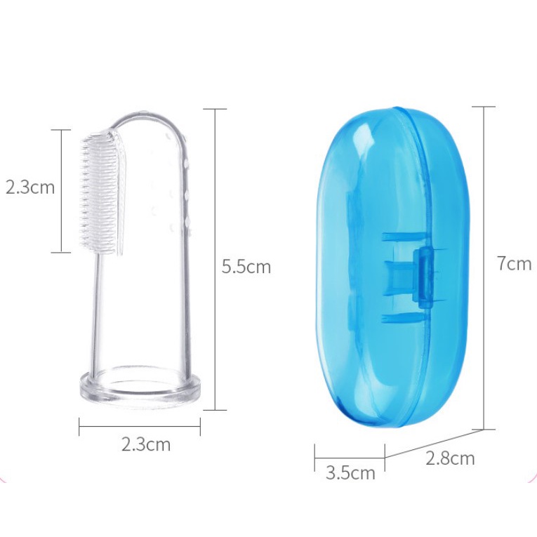 【⭐13元 生活館⭐】矽膠手指牙刷(贈收納盒) 嬰兒牙刷 指套牙刷 矽膠 幼兒 新生兒舌苔刷 寵物牙刷 乳膠指套 奶漬-細節圖9