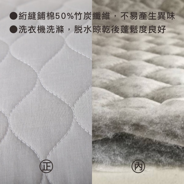 飯店枕 寢具 水洗枕 竹炭枕 枕頭 舒眠枕 除臭 (可機洗竹炭枕) 台灣竹炭 可水洗 飯店枕頭 恐龍先生賣好貨-細節圖4