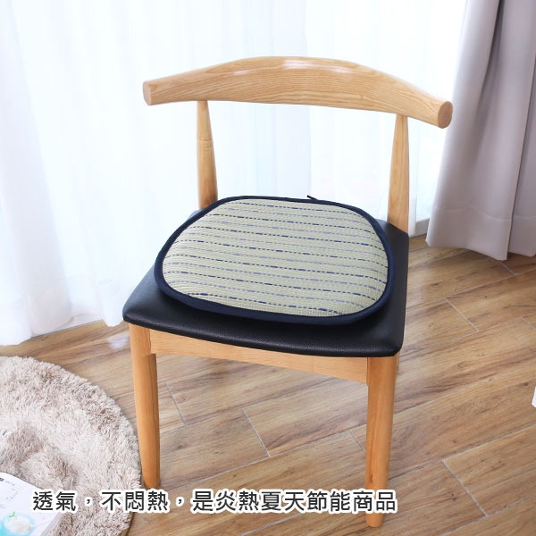 藺草 坐墊 座墊 清涼 透氣 舒適 ( 藺草梯形坐墊) 餐椅墊 和室 日式 恐龍先生賣好貨-細節圖3