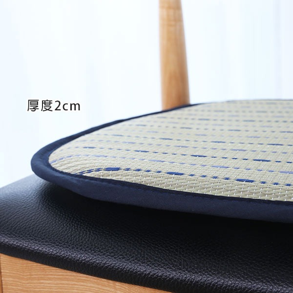 藺草 坐墊 座墊 清涼 透氣 舒適 ( 藺草梯形坐墊) 餐椅墊 和室 日式 恐龍先生賣好貨-細節圖7