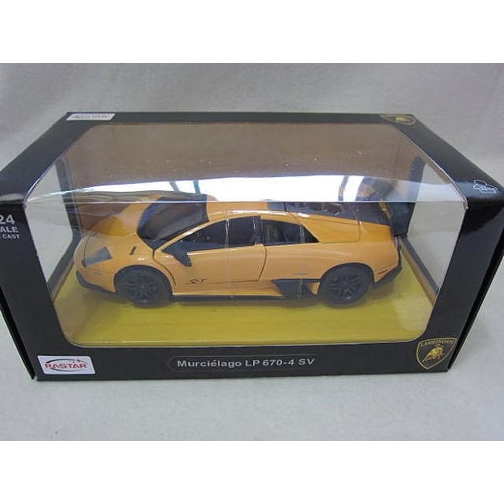 ￼【KENTIM玩具城】1:24全新Lamborghini藍寶基尼LP670-4 SV授權合金車(RASTAR公司貨）-細節圖3