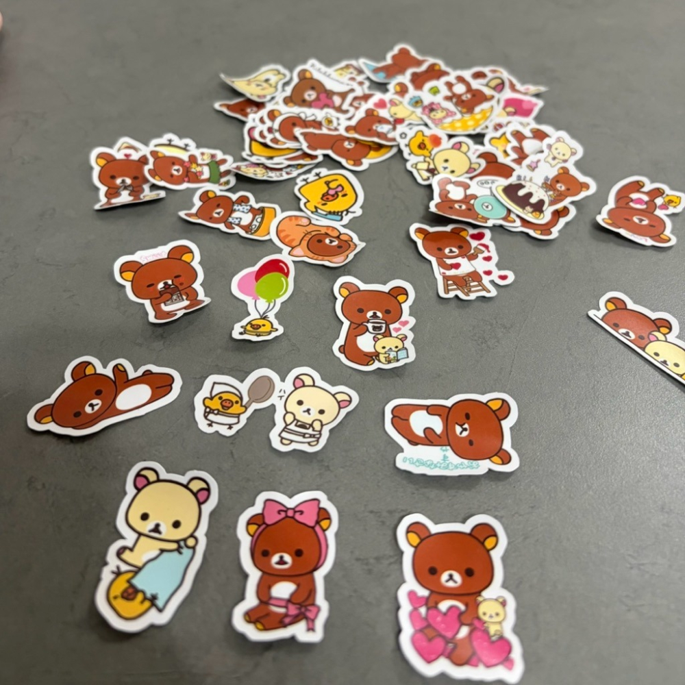現貨🔥Rilakkuma 拉拉熊 手帳 貼紙 50入（實拍）-細節圖2