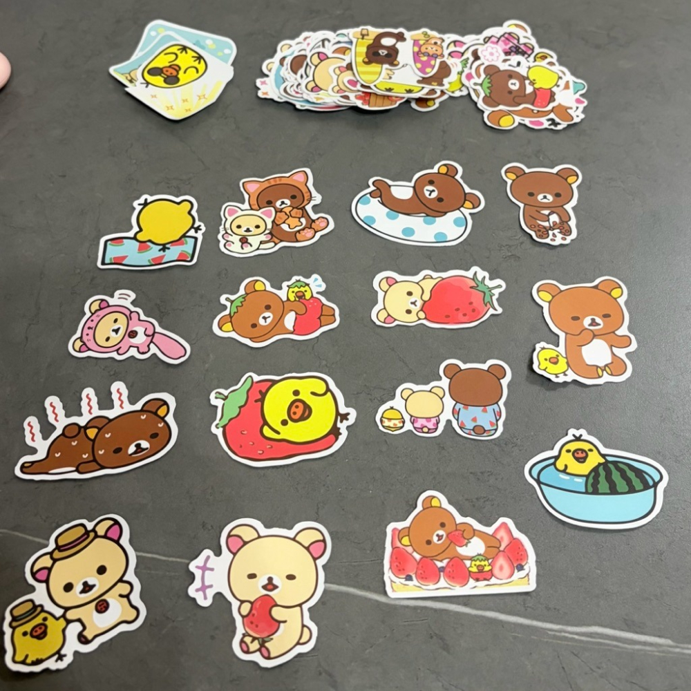 現貨🔥Rilakkuma 拉拉熊 手帳 貼紙 50入（實拍）-細節圖3