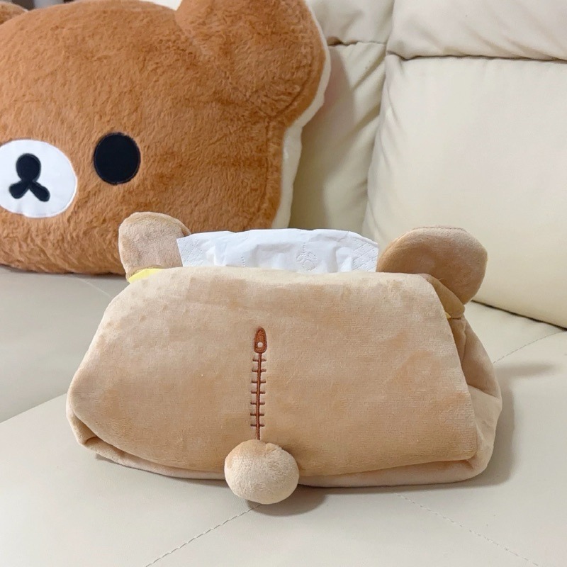 現貨🔥Rilakkum 拉拉熊 衛生紙盒 收納盒（實拍）-細節圖4