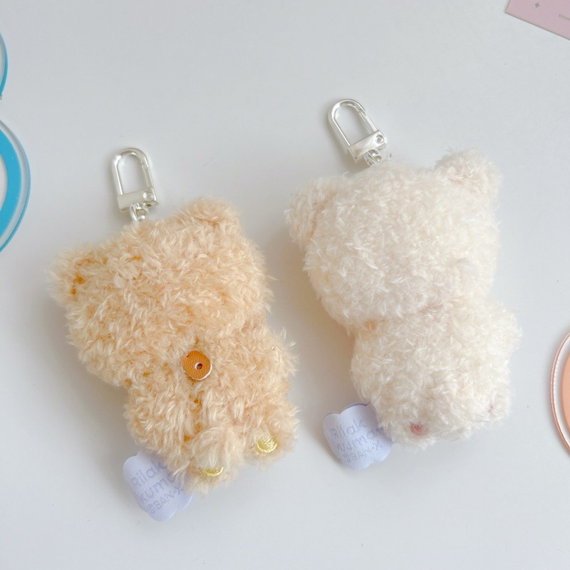 現貨🔥日本 正版 Rilakkuma 拉拉熊 花朵絨毛 娃娃吊飾-細節圖2