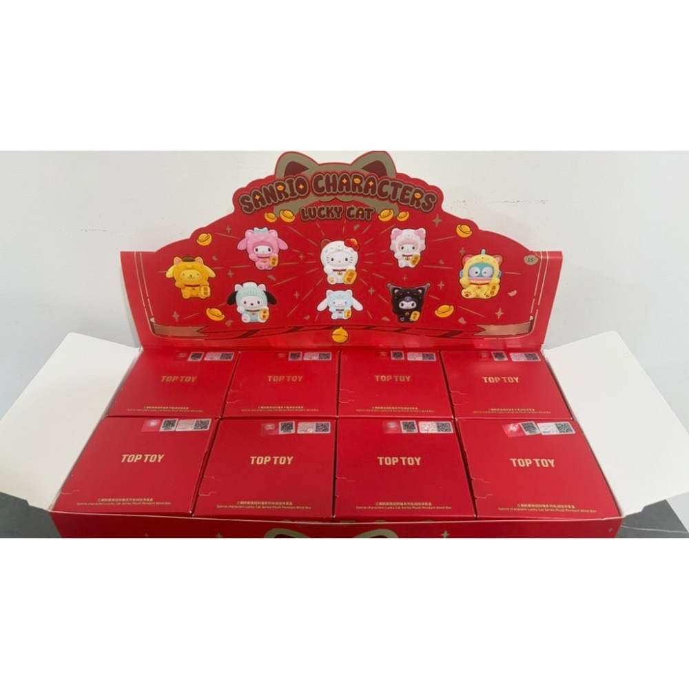 現貨🔥<可挑款>TOPTOY 三麗鷗 2026 招財貓 盲盒 吊飾 公仔 酷洛米 美樂蒂 大耳狗 漢頓 Kitty-細節圖9