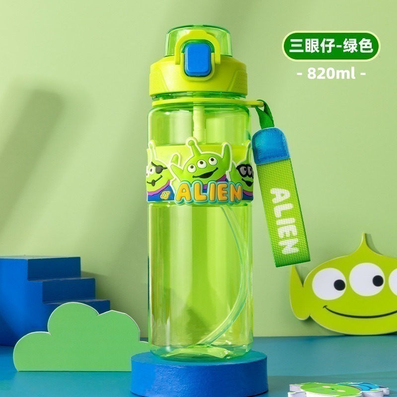 讓小孩愛上喝水【50款正版精品兒童水壺】直飲水壼吸管水壼兩用 蠟筆小新 汪汪隊 奧特曼水壼 庫洛米水壼-規格圖1