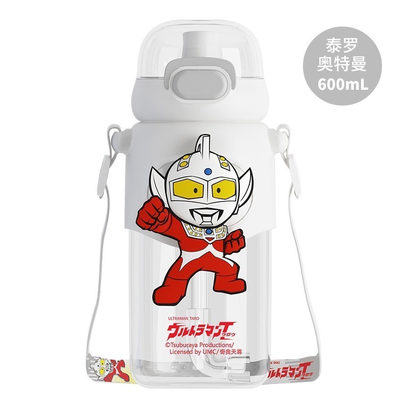 讓小孩愛上喝水【50款正版精品兒童水壺】直飲水壼吸管水壼兩用 蠟筆小新 汪汪隊 奧特曼水壼 庫洛米水壼-規格圖1